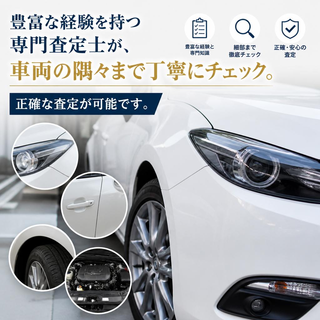 2. 専門査定士がしっかりと評価
