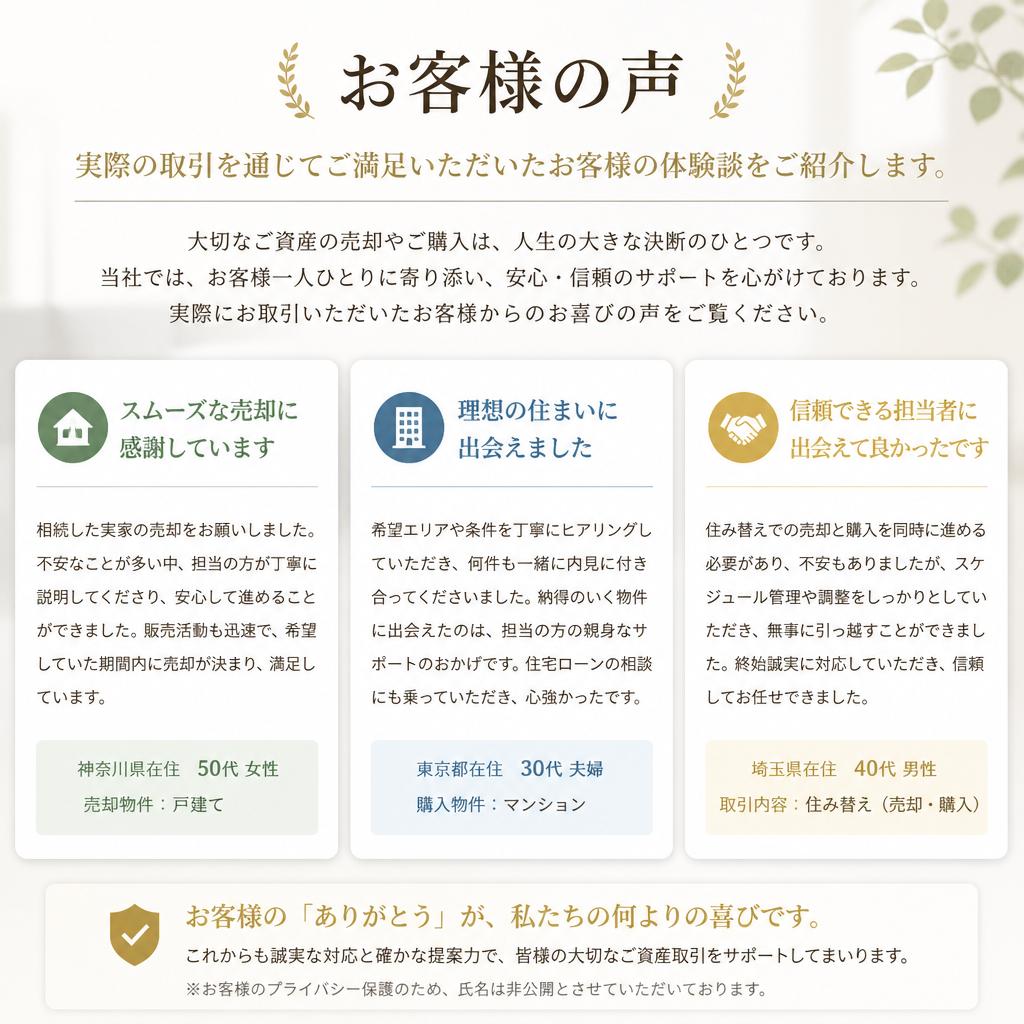 お客様の声