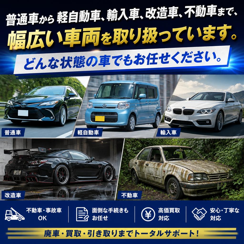 様々な車両に対応