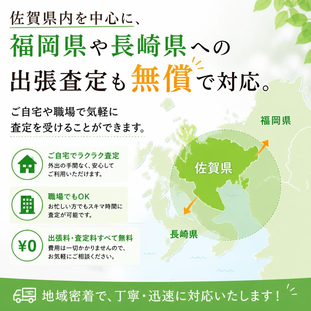 出張査定は無料！