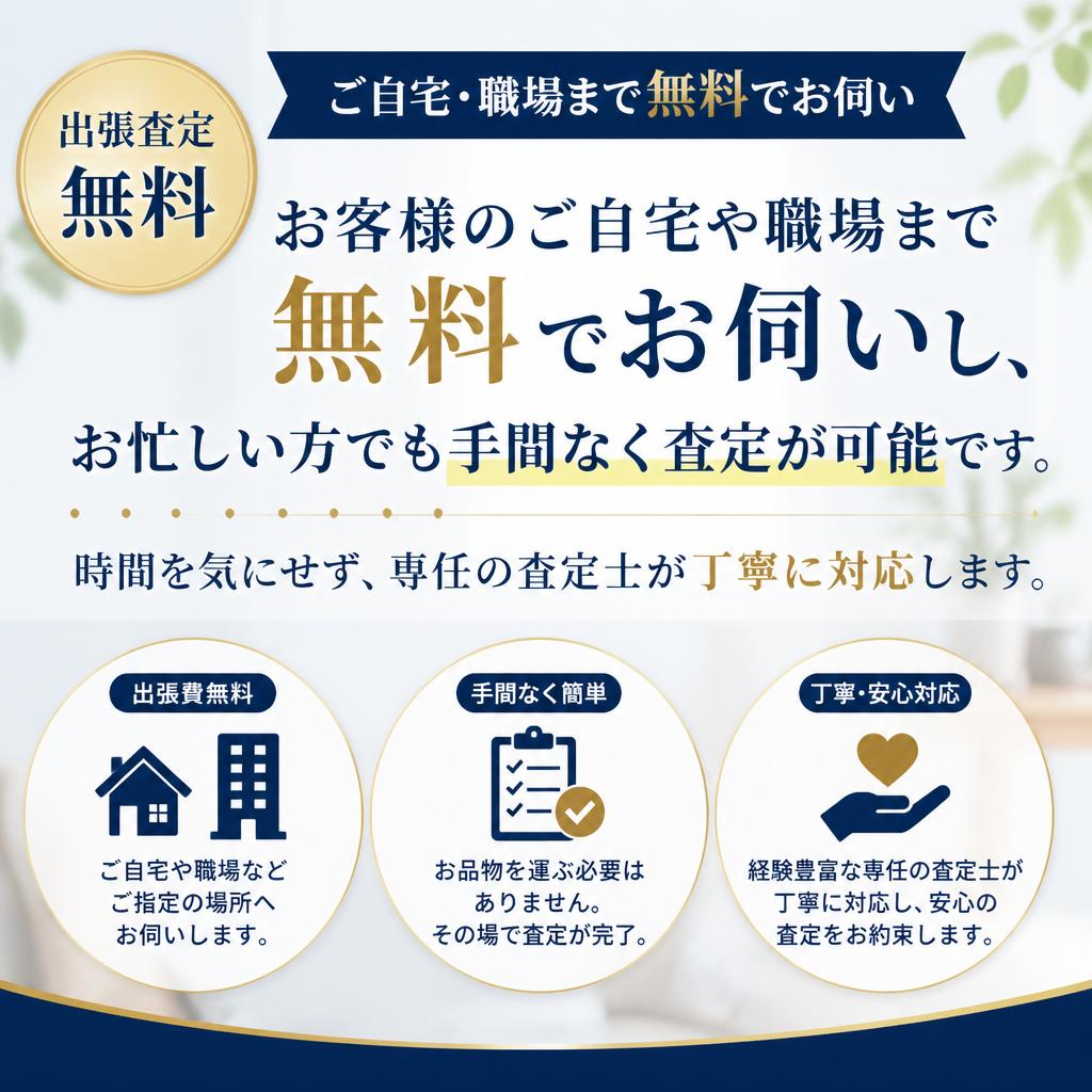 2. 出張無料査定のメリット