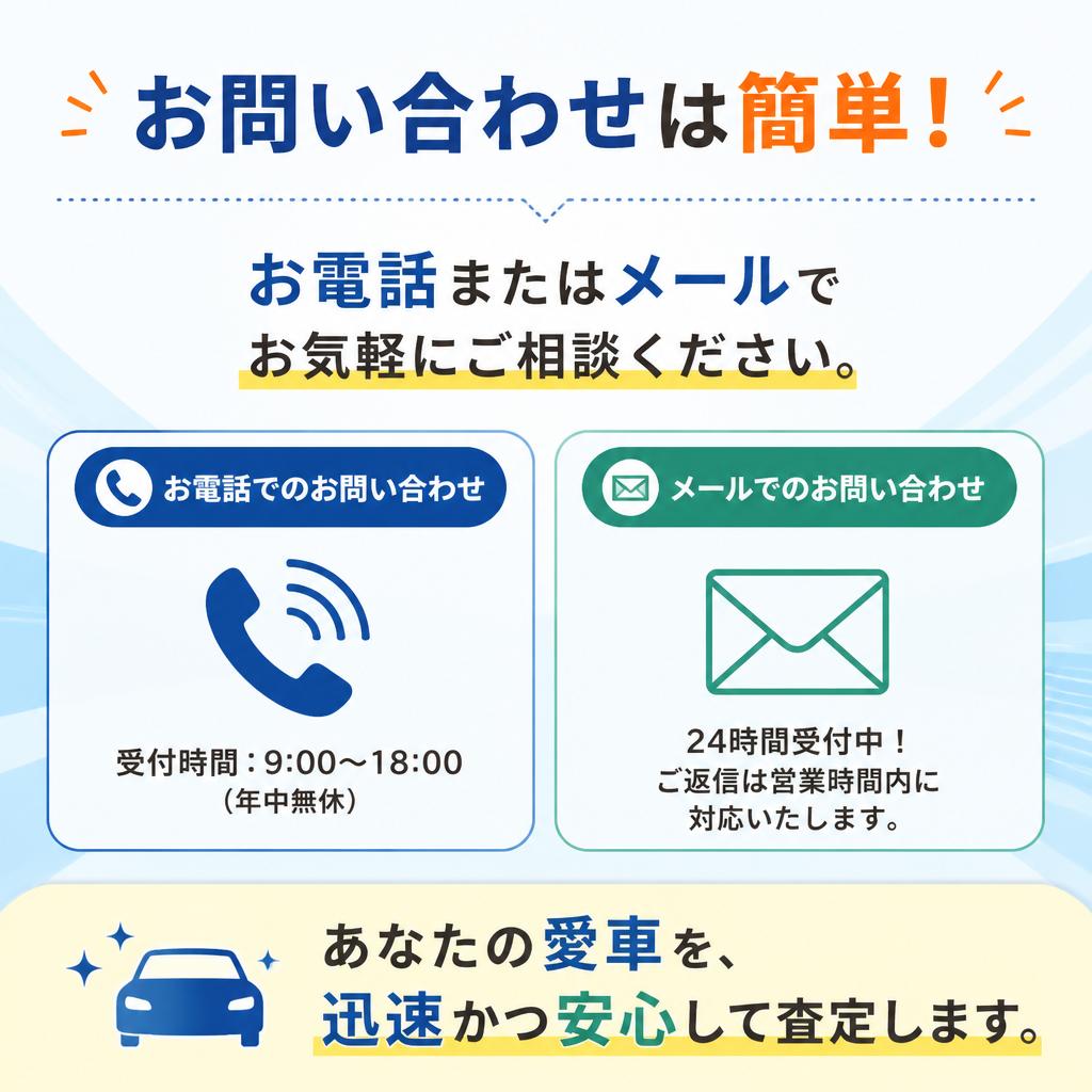 今すぐ査定依頼を！