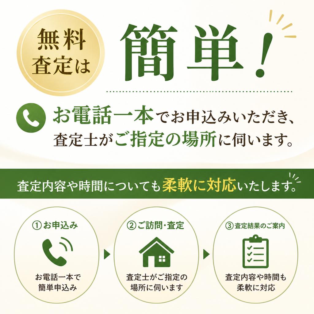 無料査定の流れ