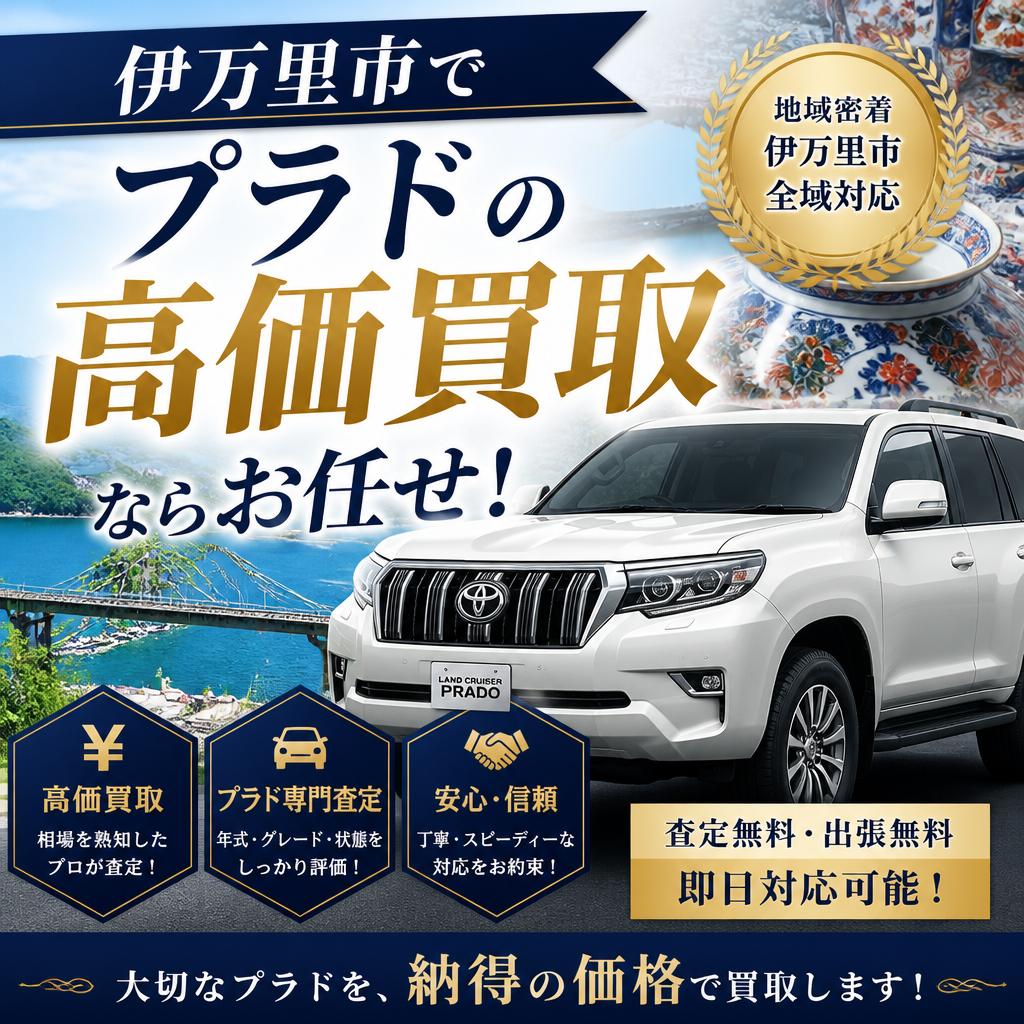 伊万里市でプラドの高価買取ならお任せ！