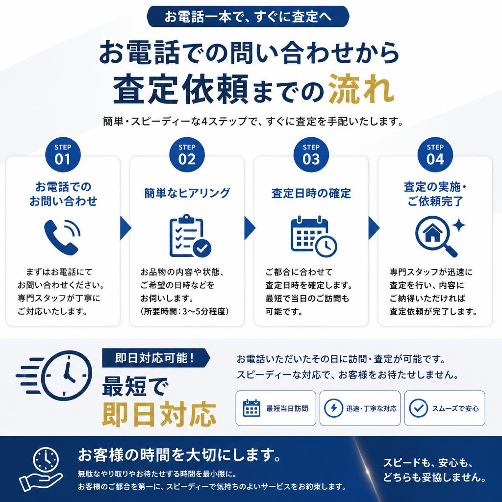 お電話一本で即対応！