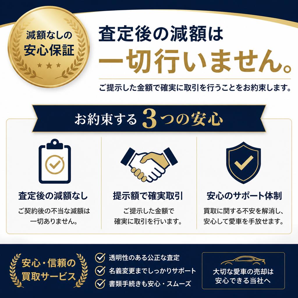 査定後も安心のサポート
