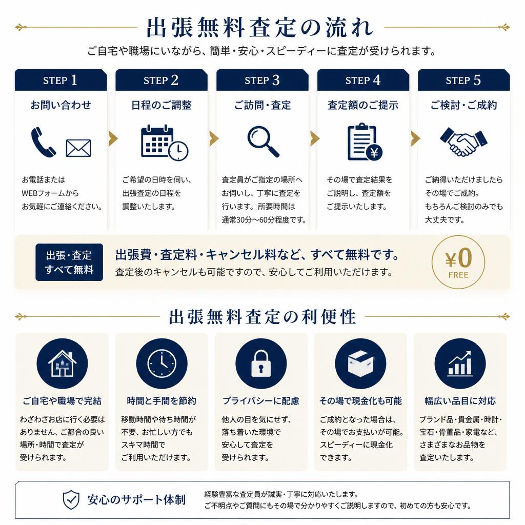 出張無料査定のメリット
