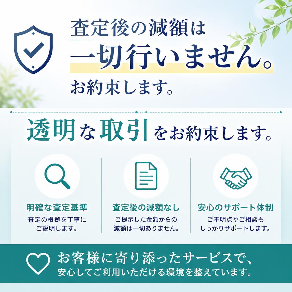 安心・信頼の査定システム