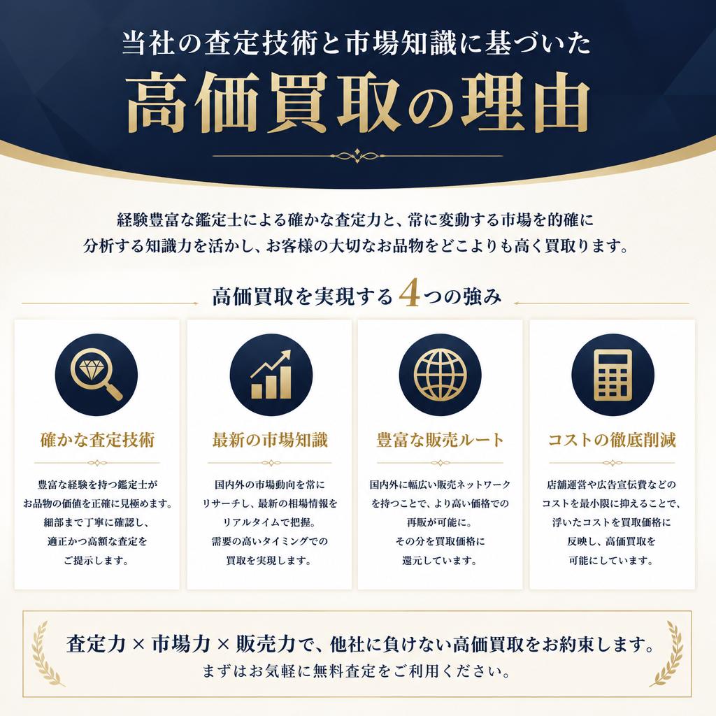 高価買取の秘密とは？
