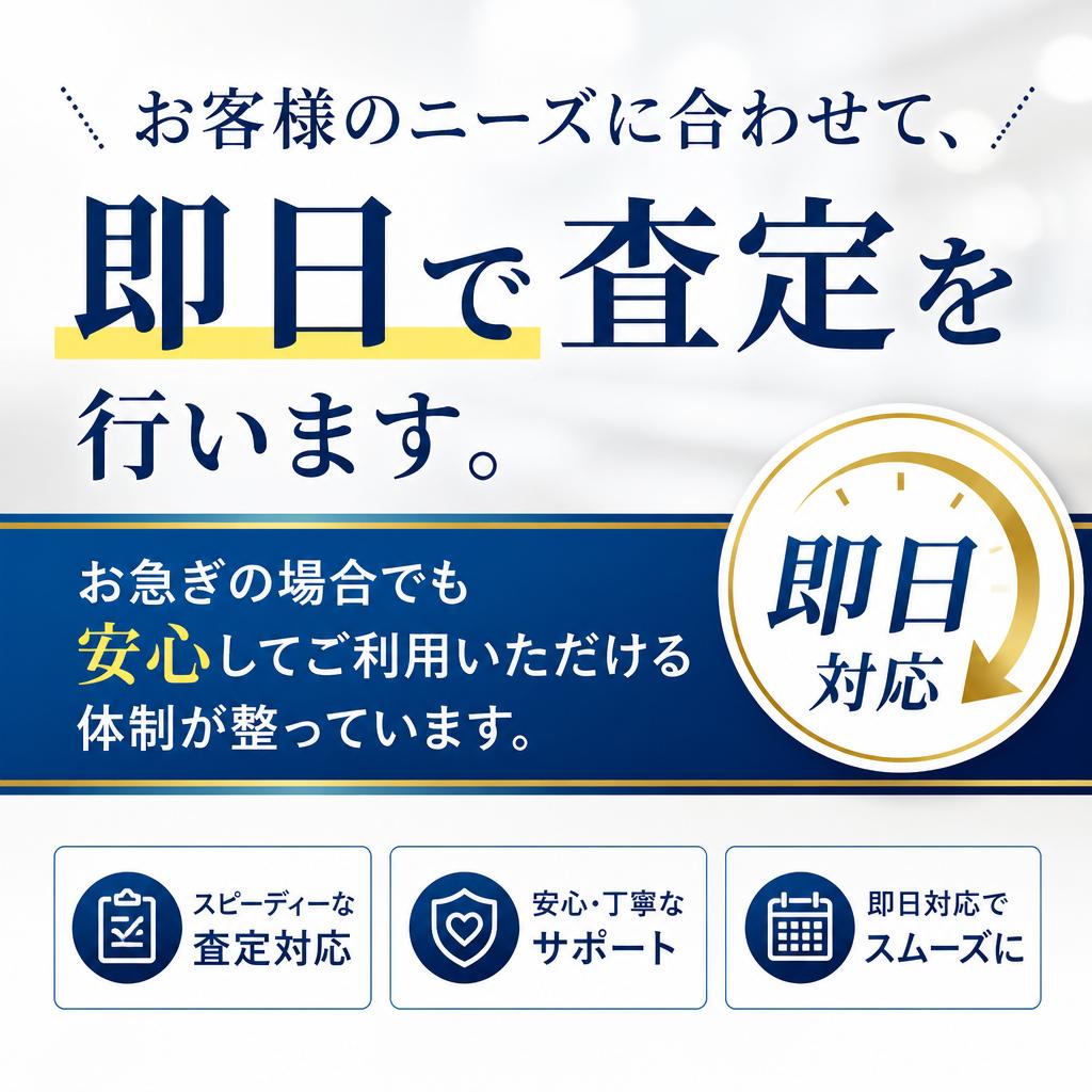 迅速な即日対応
