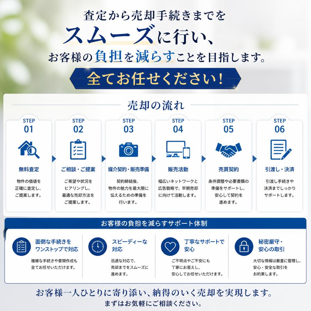スムーズな売却手続き