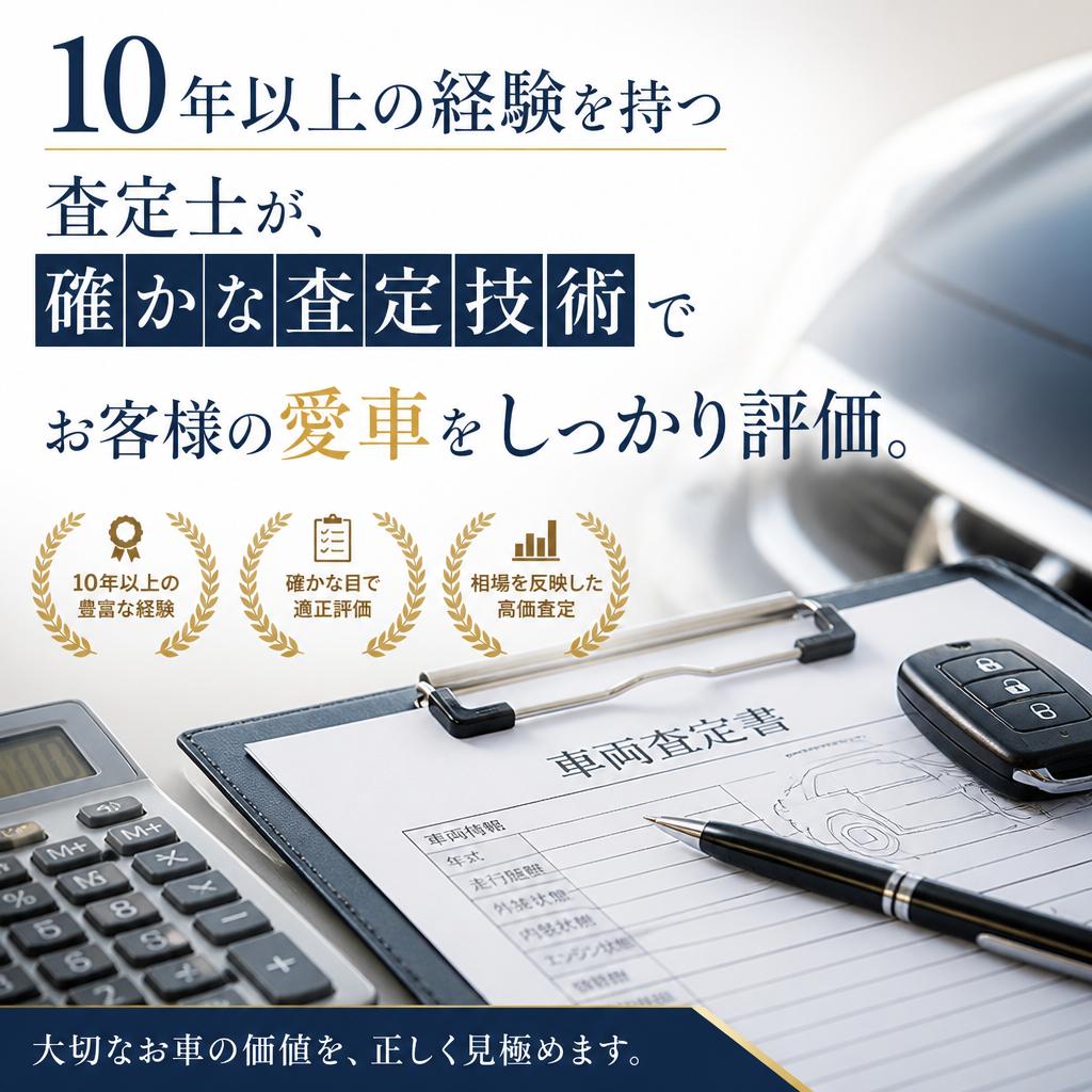 経験豊富な査定士の信頼