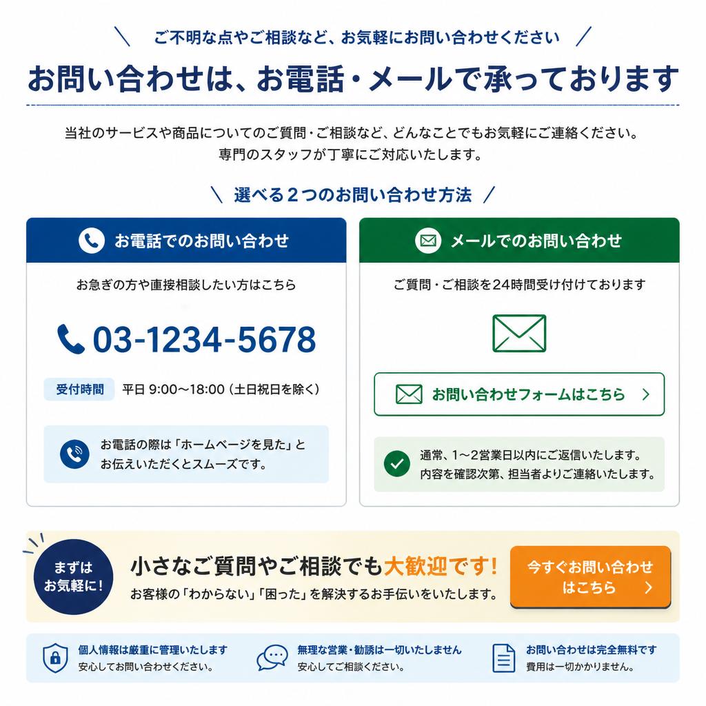 7. お問い合わせのご案内