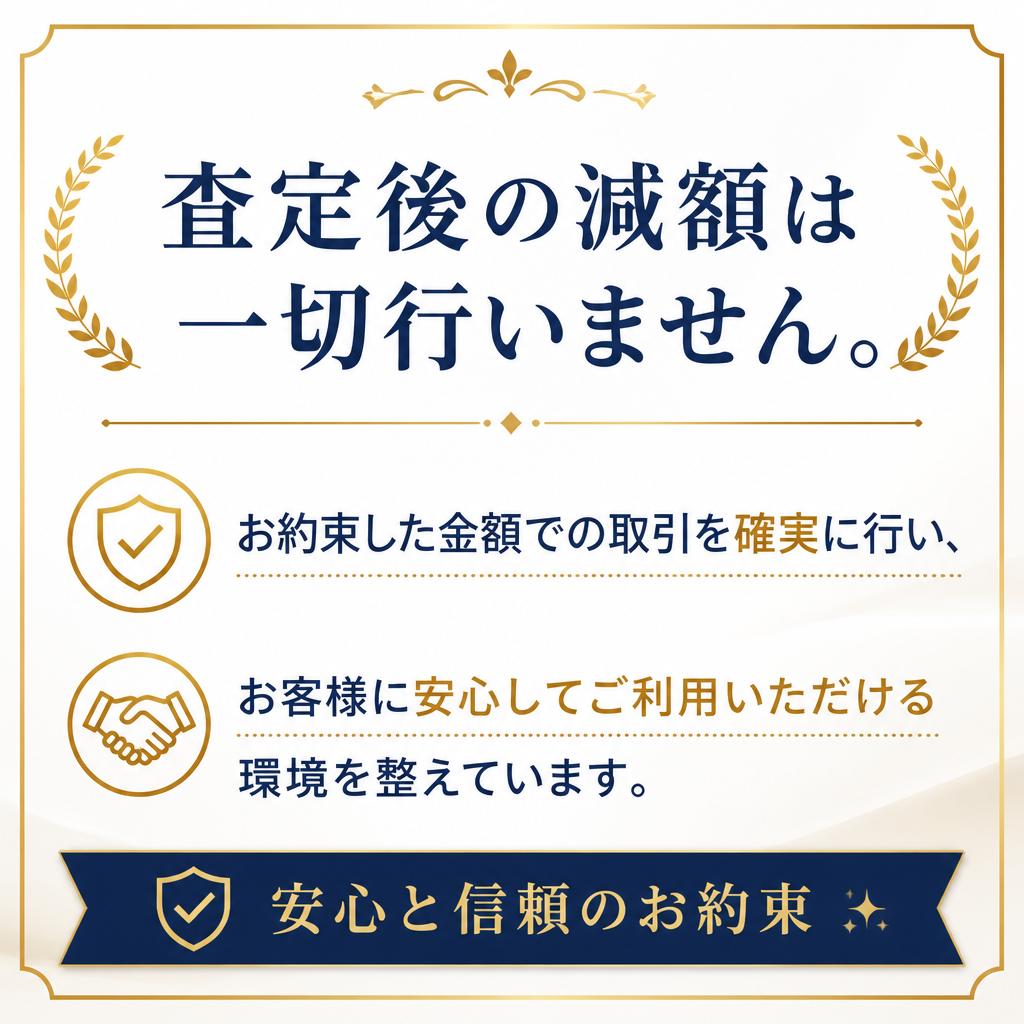 安心の査定後保証