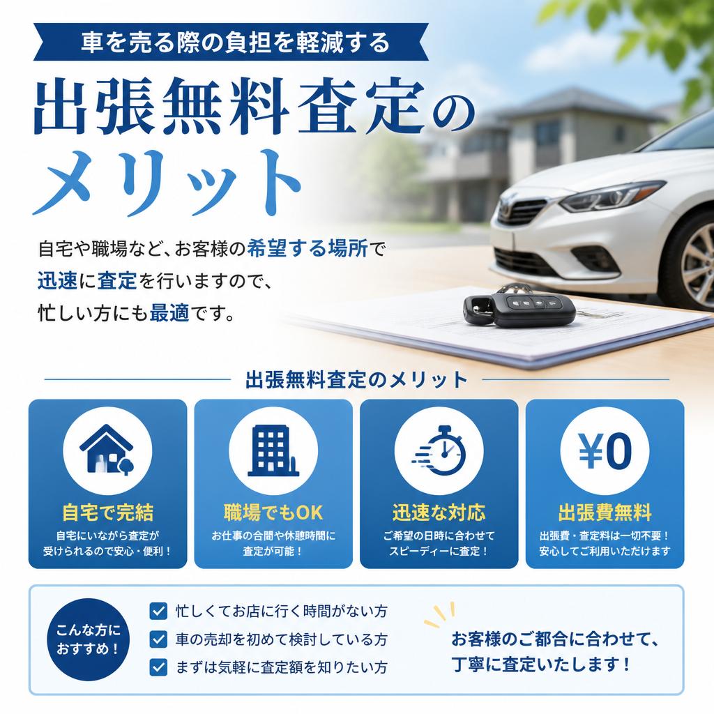 出張無料査定のメリット