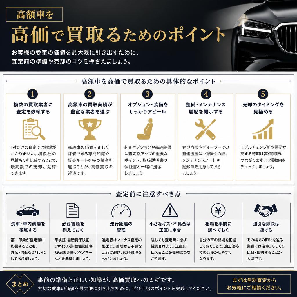 高く売るためのポイント