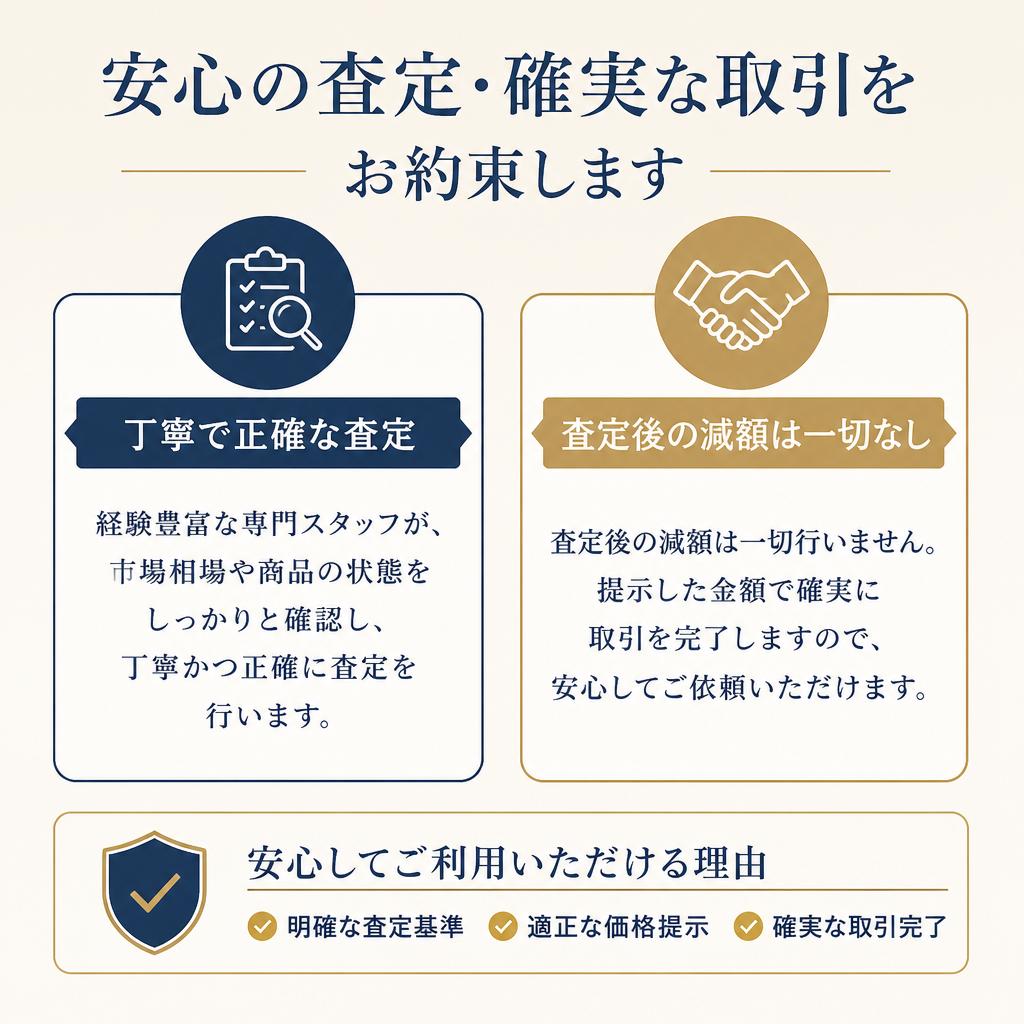 安心の査定プロセス