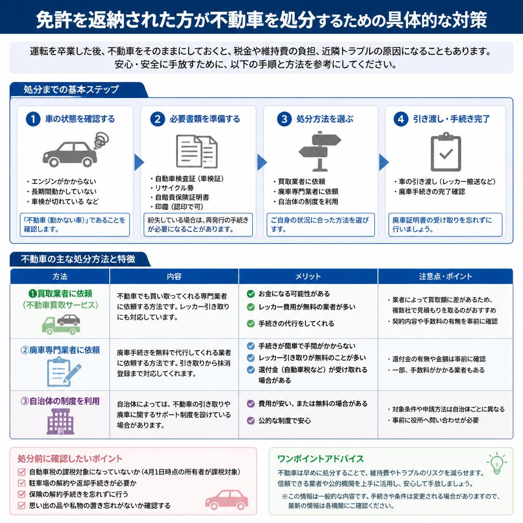免許返納を検討されている方へ