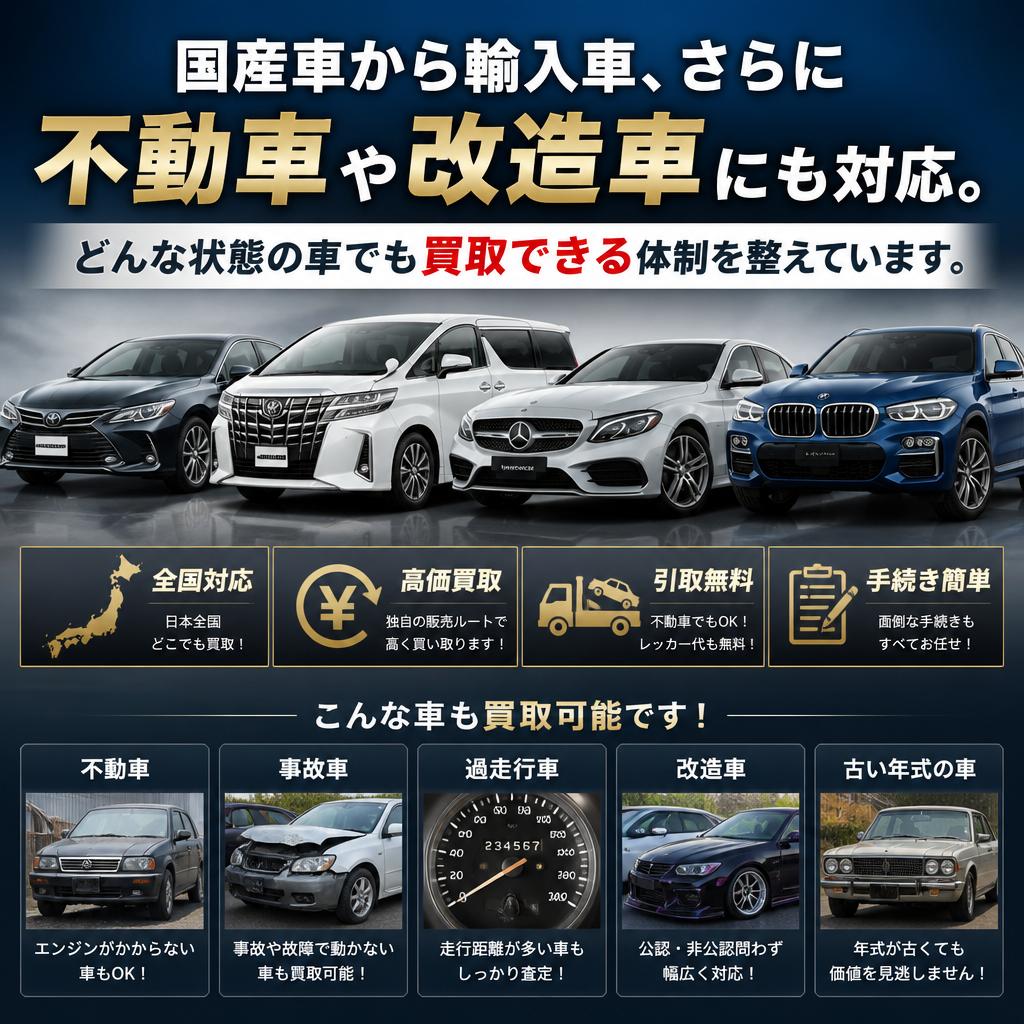 幅広い買取対象