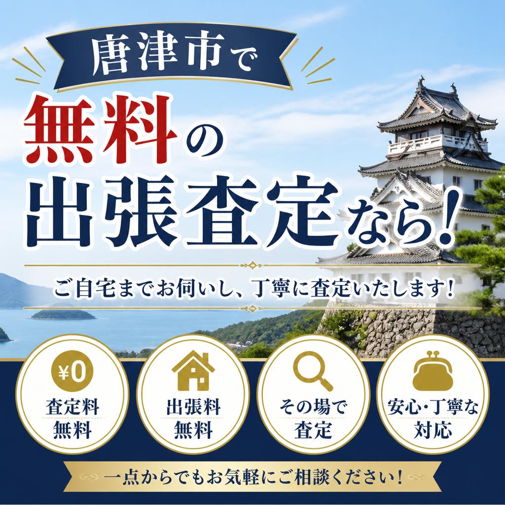 唐津市で無料の出張査定なら！