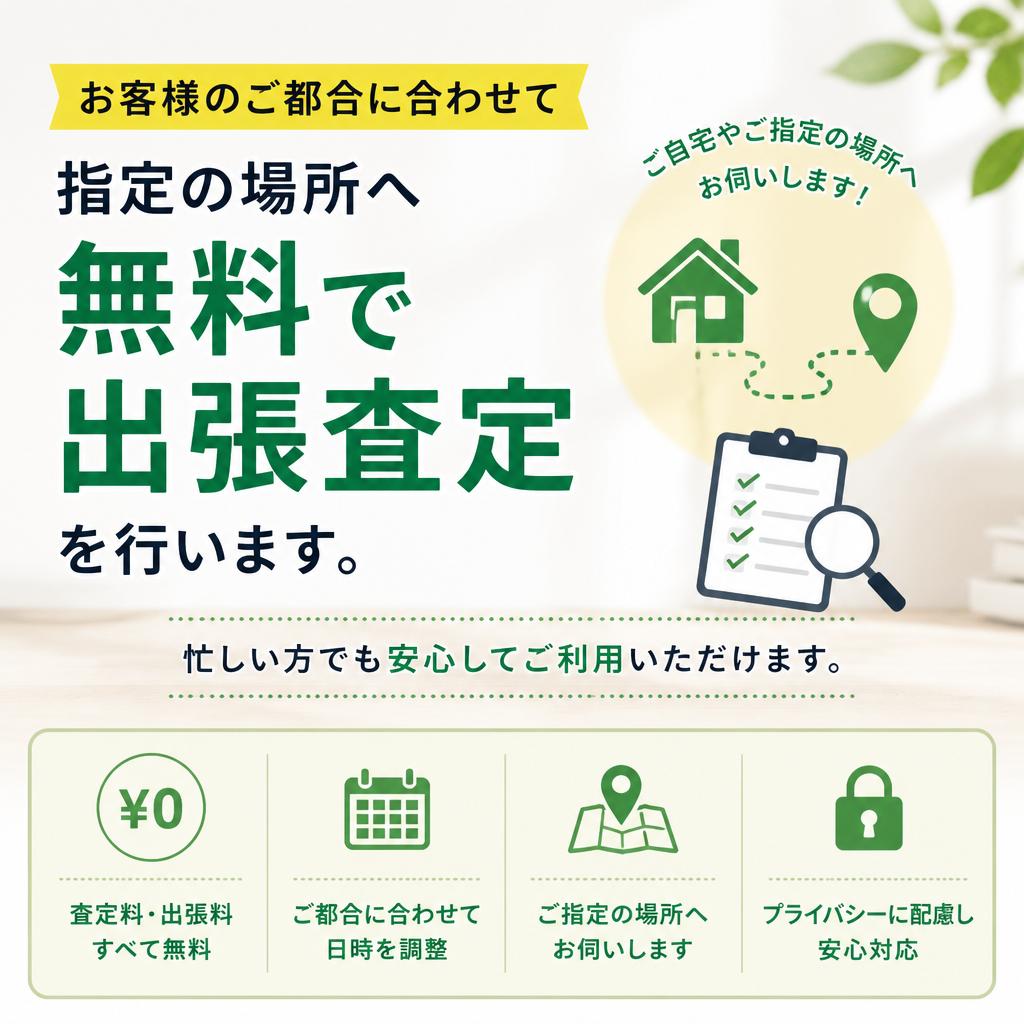2. 無料出張査定のメリット